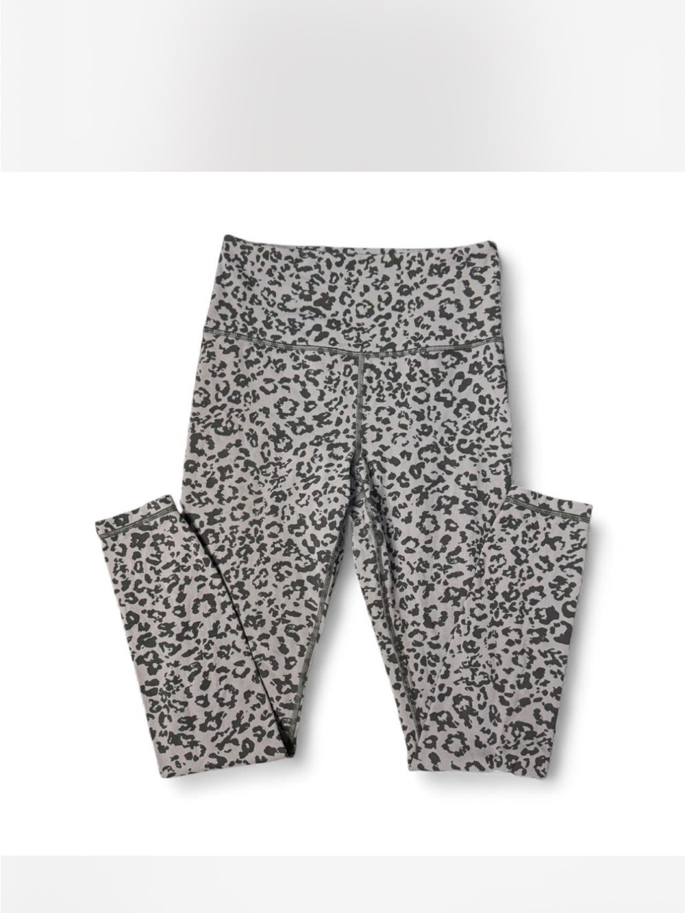 Athleta Gray Leopard-Print Leggings